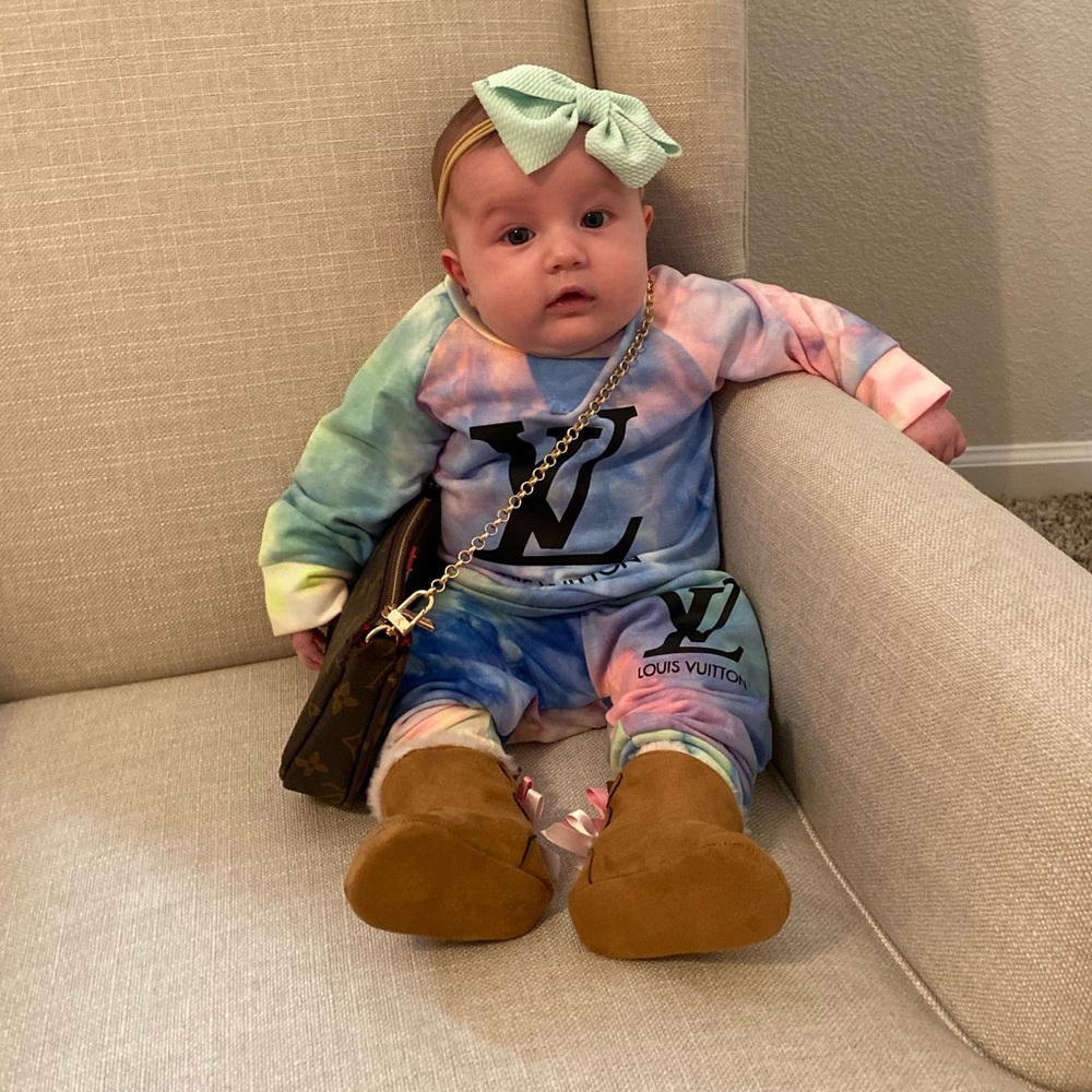 Baby Tie Dye Sweat outfit custom made set 0-6m